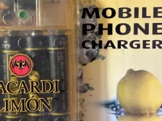 Travel mobile phone charger mrk. Bacardi Limon