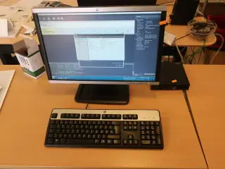 HP 22" skærm m. tastatur L2208w (PC medfølger ikke)