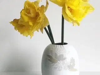 Arzberg, riller og cremefarvede blomster