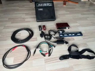 Guitarforstærker, pedaler m.m