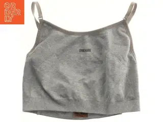 Grå sports-bh med stropper fra Gymshark (str. M)