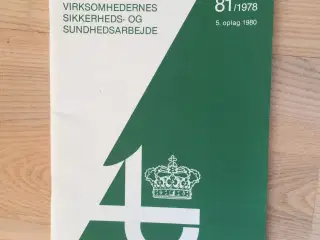 Arbejdstilsynets vejledning 81/1978