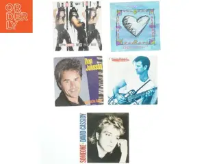 Samling af 7” vinylsingler (str. Ø. 17,5 cm)