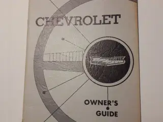 Chevrolet 1957 Original Instruktionsbog på Engelsk