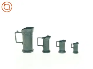 Peltrato Sæt af tin målekopper kander (str. 5 cm til 13 cm)