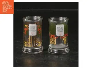 Snapseglas fra Holmegaard (str. 5,5 cm. 2 styk)