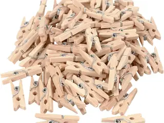 Tøjklemmer, L: 25 mm, B: 3 mm, 100stk./ 1 pk.