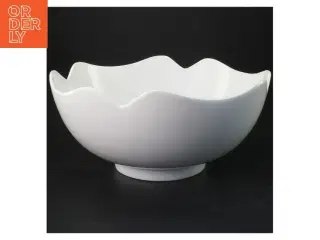 Hvid porcelænsskål (str. Ø 26x11 cm)