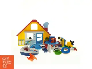 Playmobil 1-2-3 Sommerhus, sæt: 9527 (str. 4 x 5 cm til 25 x 19 cm)