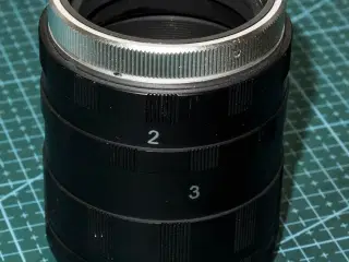Nikon mellemring 1-2-3 plus adaptor Nikon-M46.