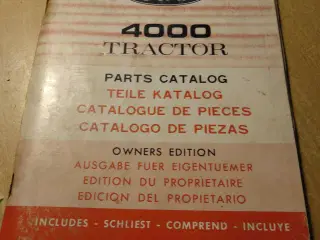 Instruktionbog for Ford 4000