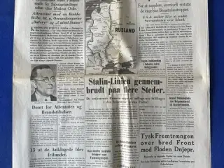 Avis - Social Demokraten - 8. Juli 1941 - Dansk komunistisk Terror Komplot