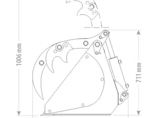 FK Machinery Pelikan skovl mini m/Euroskifte
