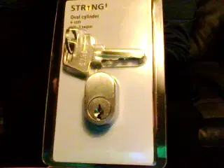 Låse cylinder oval ny.