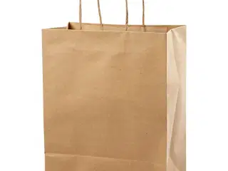 Papirposer, H: 33 cm, B: 26x13 cm, 125 g, brun, 10stk./ 1 pk.