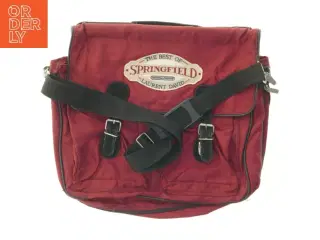 Rød skuldertaske fra Laurent David (str. 44 x 40 cm)