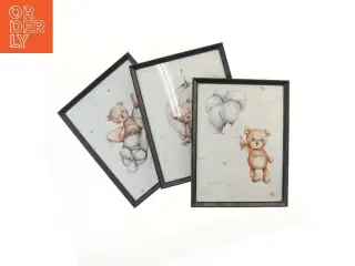 Børneplakater med bjørne fra IKEA (str. 42x32,5 cm)