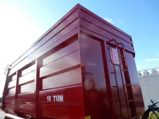 Tinaz 18 tons bagtipvogne med 50 cm ekstra sider