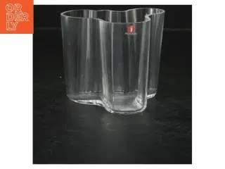 Klar glasvase fra Iittala fra Alvar Aalto (str. 11 cm)