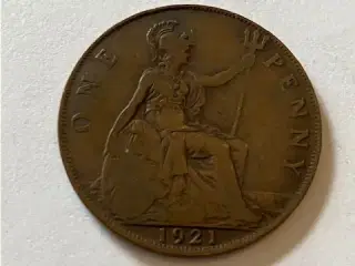 One Penny 1921 England