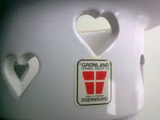 Grønland tevarmer fyrfadslys keramik