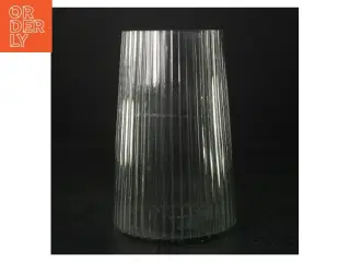 Glasvase (str. H. 20 cm. ø. 12,5 cm)