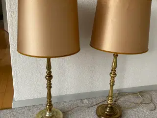 2 store messing bordlamper