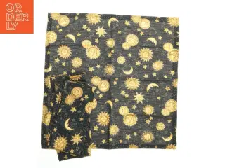 Stofservietter med sol- og månemønster (str. 5 stk 48x48 cm)