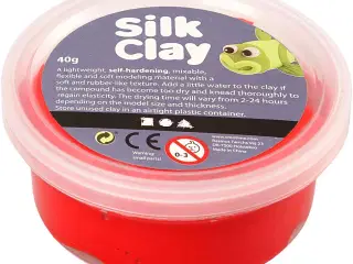 Silk Clay® Rød - 40g Selvhærdende Modelleringsmasse