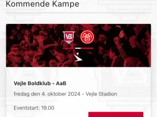 Vejle BK - AaB billetter