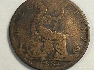 Half Penny 1884 England