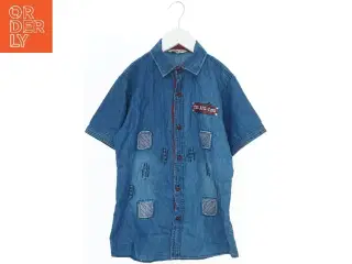 Denim skjorte med korte ærmer fra Tombis (str. 152)
