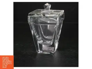Håndlavet Glas krukke med låg