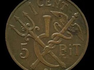 1 Cent/ 5 Bit 1913 Dansk Vestindien