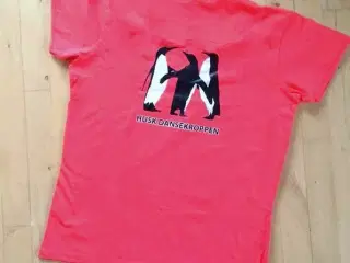 T-SHIRTS - HUSK DANSEKROPPEN - 1 koral + 1 lyseblå