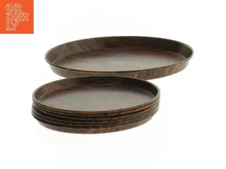 Vintage bordskåner sæt fra Ira (str. Et styk. ø. 12 cm. 6 styk. ø. 8,5 cm)