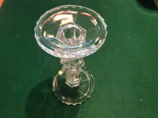 Krystal lysestage H 15 cm