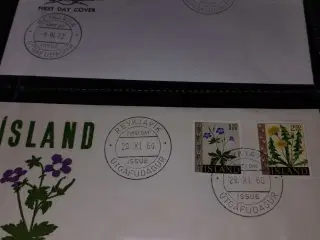 Islandske første dag kuverter 