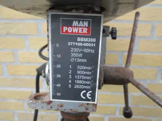1 stk MAN Power Bænkboremaskine 