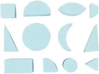 Mosgummistempler, H: 25 mm, str. 15-30 mm, 12stk./ 1 pk.
