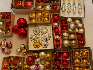 Juletræs glaspynt og andet