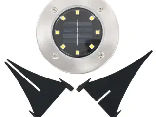 Soldrevne LED-nedgravningsspots 8 stk. varmt hvidt lys