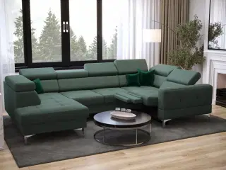 TUTSEPI MAX I RELAX HJØRNESOFA MED SOVEFUNKTION 170x350x185 CM Polaris 12 HØJRE