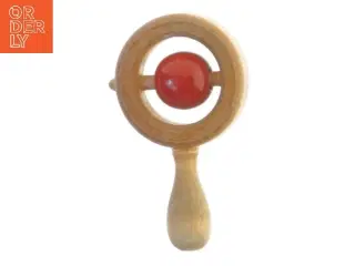 Trælegetøj rangle med kugle (str. 10 cm)