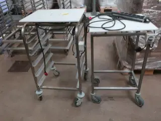 2 stk. vogne m. vibrationsplader