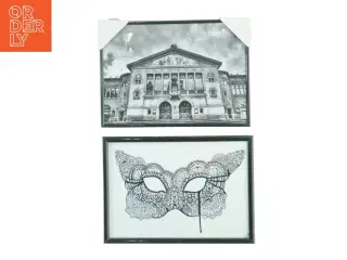 Århus teater - Indrammede billeder (str. 30 x 22 cm)