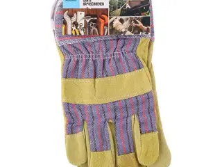 Allride, Arbejdshandsker læder og stof, str 10,5,