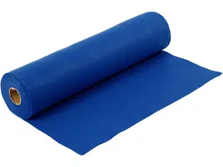 Hobbyfilt, B: 45 cm, tykkelse 1,5 mm, 180-200 g, blå, 5m/ 1 rl.
