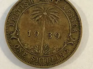 One Shilling British West Africa 1939