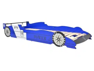 Racerbilseng til børn 90 x 200 cm blå